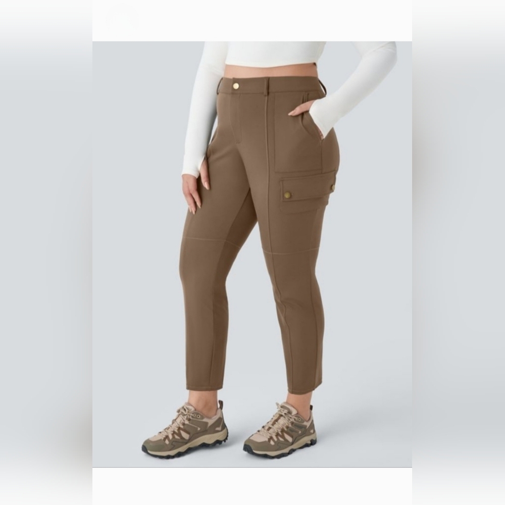 Halara Cargo DayStretch Skinny Pants Brown